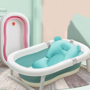 Folding Baby Bath Tub With Non-slip Cushion