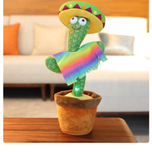 Electronic Shake Dancing Cactus Plush Toy With Song