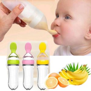 Baby Spoon Bottle Feeder Silicone Feeding